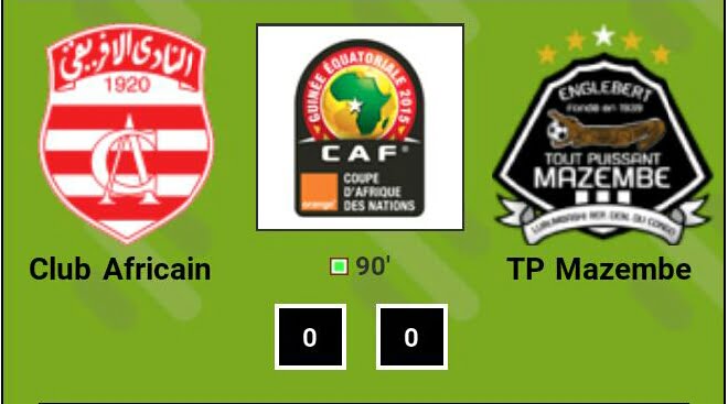 CAF C1 : Club Africain et TP.Mazembe se quittent dos à dos