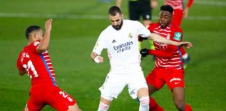 Liga : Le Real Madrid reçu cinq sur cinq contre Grenade