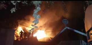 Goma : le quartier Himbi vivement éclairé par un incendie emportant plusieurs maisons