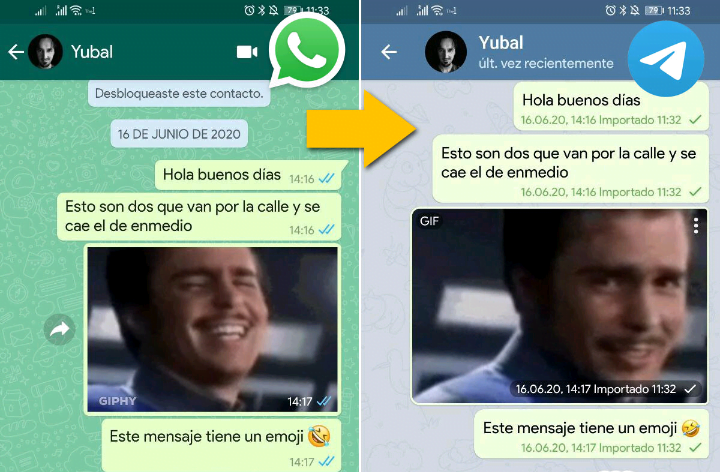 Comment importer vos discussions WhatsApp sur Telegram 1 Comment importer vos discussions WhatsApp sur Telegram 1