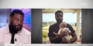 Invité sur le plateau de Quotidien Damso ému aux larmes au moment où il parlait de son fils
