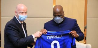 RDC-FIFA: dédicace et félicitations de Gianni Infatino à Félix Tshisekedi