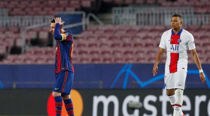 Ligue des Champions : Mbappé est sans pitié avec Messi 1 Ligue des Champions : Mbappé est sans pitié avec Messi 1