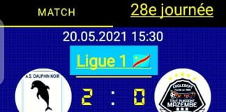 Vodacom ligue 1 : Dauphin noir créé la sensation face à Mazembe