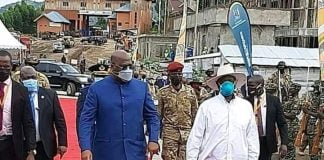 RDC – Ouganda : Tshisekedi et Museveni lancent le chantier de construction de plus de 200 KM des routes