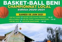 Beni – Basket Ball : Le championnat local démarre ce Samedi 05 Juin