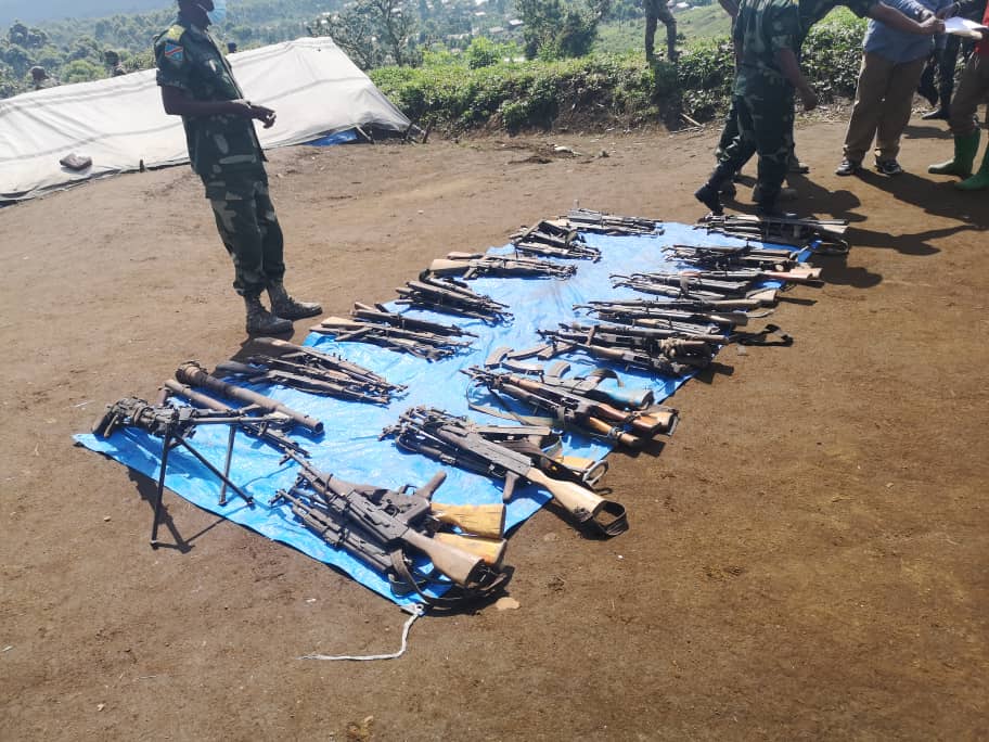 État de siège au Nord-Kivu : 134 miliciens maï-maï adhérent au processus de reddition à Masisi 1