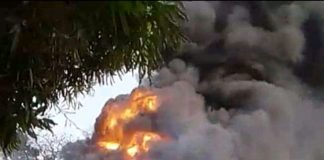 Urgent : Un dépôt de carburant prend feu à kabinda chef-lieu de la province de Lomami