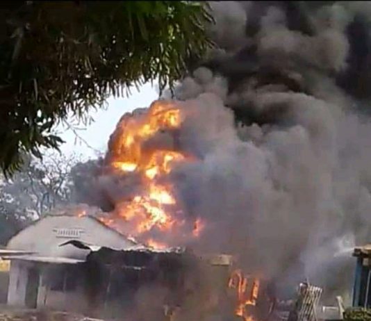 Urgent : Un dépôt de carburant prend feu à kabinda chef-lieu de la province de Lomami