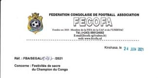 Vodacom ligue 1 : La FECOFA sursoit toute célébration du sacre