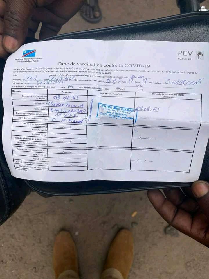 Urgent : Un homme est décédé à Kinshasa après avoir été vacciné ! 2