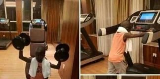Découvrez quelques images de Grand P dans une salle de sport !