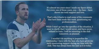 Tottenham : Fin de de grève pour Harry Kane