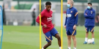 Liga – Barcelone : Ansu Fati a repris les entraînements collectifs