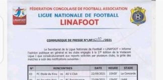 Officiel – Foot RDC: Le début du championnat national renvoyé à plus tard