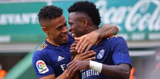 Liga : Le Real Madrid l’emporte avec un doublé de Vinicius Jr
