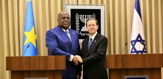 Diplomatie : Le président Tshisekedi reçu par son homologue Israélien Isaac Herzog