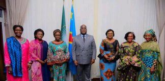 RDC: Le président F. Tshisekedi s’est entretenu avec une délégation des femmes de la commission de l’Union Africaine