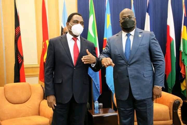 RDC : Félix Tshisekedi a eu un tête-à-tête avec ses homologues présidents de l'Afrique du Sud et la Zambie ! 1 RDC : Félix Tshisekedi a eu un tête-à-tête avec ses homologues présidents de l'Afrique du Sud et la Zambie ! 1