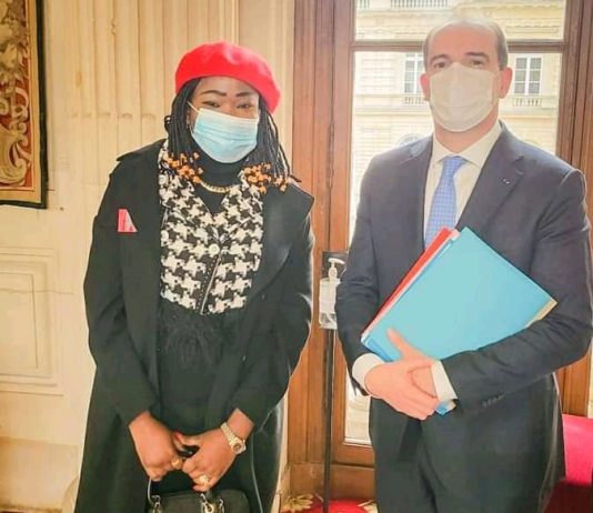 RDC : L’honorable députée Christelle Vuanga reçue au Sénat en France !