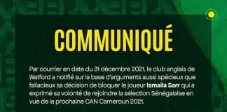 CAN – Cameroun 2021 : Le Sénégal s’en va en guerre contre Watford