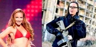 Russie/Ukraine : La Miss Anastasia Lenna dépose sa couronne et prend les armes pour défendre son pays !