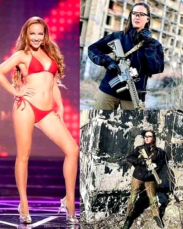 Russie/Ukraine : La Miss Anastasia Lenna dépose sa couronne et prend les armes pour défendre son pays ! 1 Russie/Ukraine : La Miss Anastasia Lenna dépose sa couronne et prend les armes pour défendre son pays ! 1