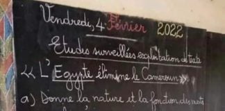 Le Cameroun en échec, un enseignant décide de sanctionner ses élèves par un devoir atypique ! Découvrez