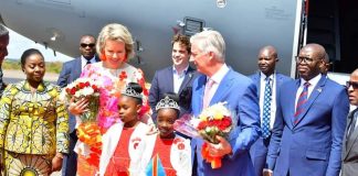 Flash / RDC : le Roi Philippe et la Reine Mathilde sont arrivés à Lubumbashi