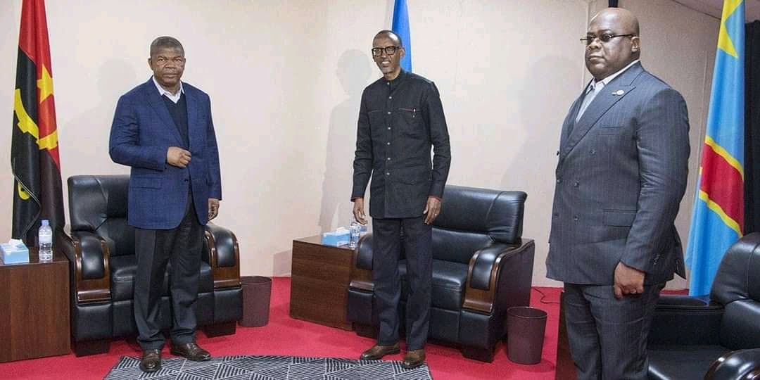 Tête-à-tête Félix Tshisekedi et Paul Kagame sous la médiation du président Angolais João Lourenço ! 1 Tête-à-tête Félix Tshisekedi et Paul Kagame sous la médiation du président Angolais João Lourenço ! 1