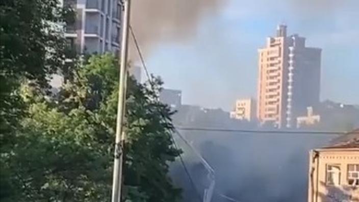 Ukraine: quatre explosions entendues à Kiev 1 Ukraine: quatre explosions entendues à Kiev 1