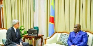 RDC : Félix Tshisekedi a reçu l’ambassadeur de France en RDC ce samedi à Kinshasa !