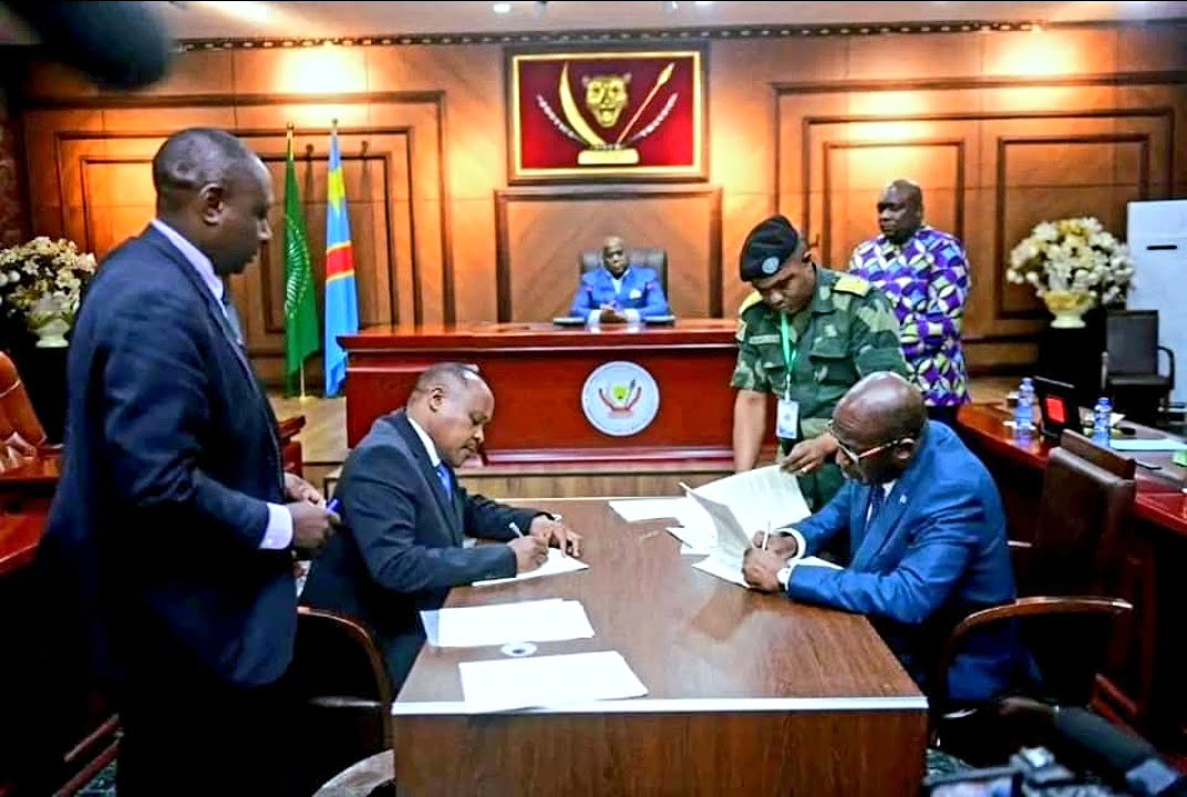 L’accord portant statut de la Force régionale de la CAE dans l’est de la RDC signé en présence de Félix Tshisekedi ! 1 L’accord portant statut de la Force régionale de la CAE dans l’est de la RDC signé en présence de Félix Tshisekedi ! 1