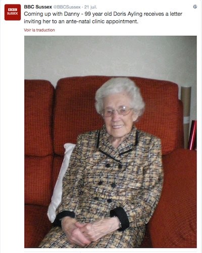 Âgée de 99 ans, une vieille femme annoncée qu'elle est enceinte 2 Âgée de 99 ans, une vieille femme annoncée qu'elle est enceinte 2