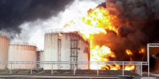 Un dépôt de pétrole en feu en Russie après une frappe ukrainienne