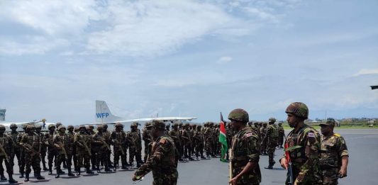 Les troupes Kenyanes sont arrivées à Goma dans le cadre de la force régionale EAC !
