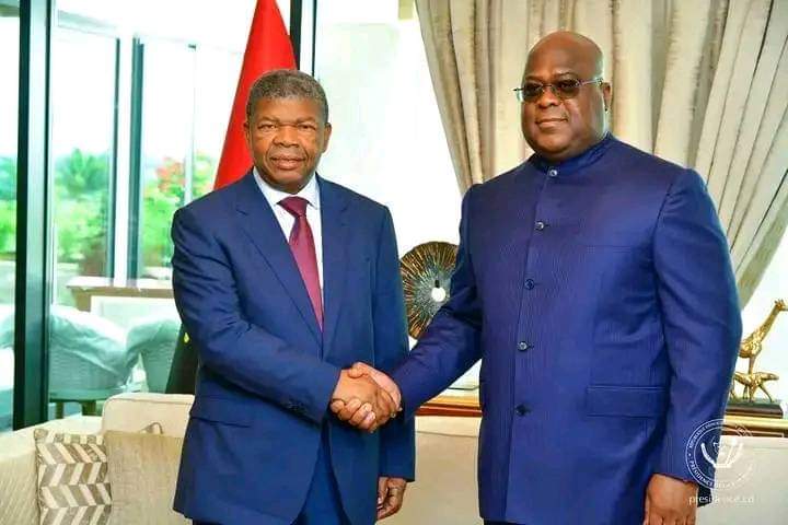RDC : Le président Angolais a été reçu par le président Félix Tshisekedi au Mont-Ngaliema ! 1 RDC : Le président Angolais a été reçu par le président Félix Tshisekedi au Mont-Ngaliema ! 1
