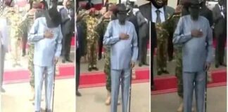 Drame au Sud Sudan : le Président fait pipi sur lui-même en pleine hymne nationale !