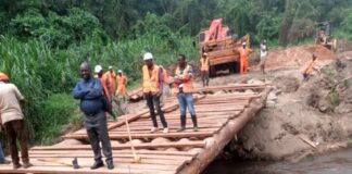 Nord-Kivu : Reprise de trafic sur la route Beni- Kasindi après effondrement du pont