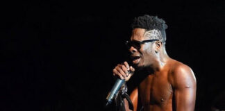 Un musicien se deshabille en plein concert