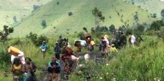 Masisi: Les habitants de Karenga en débandade suite aux affrontements entre les FARDC et le M23