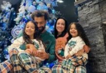 Mohamed Salah, Musulman, célèbre Noël avec sa famille
