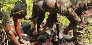 Pendant que le M23 se renforce, la Force régionale répare une vanne d’eau à Rumangabo!