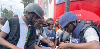 Goma: Au moins trois journalistes blessés lors d’une attaque de la police contre des manifestants