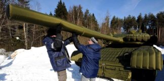 Pour tromper les soldats ukrainiens, l’armée russe déploie des chars gonflables
