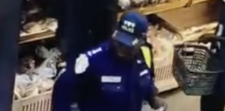 RDC : Un colonel de la PNC pris entrain de voler dans un supermarché !