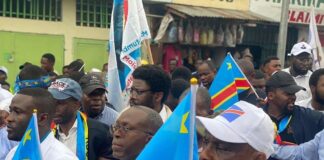Marche à Kinshasa contre l’agression rwandaise via le M23 : les leaders politiques Martin Fayulu et Matata Ponyo présents aux côtés de milliers de militants