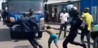 Marche de l’opposition à Kinshasa : Trois policiers aux arrêts pour avoir maltraité un mineur !