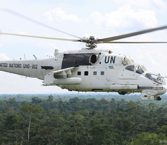 Sud-Kivu : Un Hélicoptère du PAM atterrit d’urgence à Mabula, aucun blessé signalé PAM Sud-kivu
