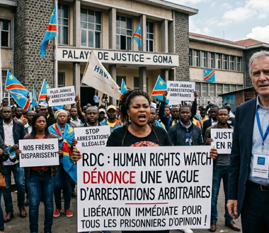 RDC : Human Rights Watch dénonce une vague d’arrestations arbitraires